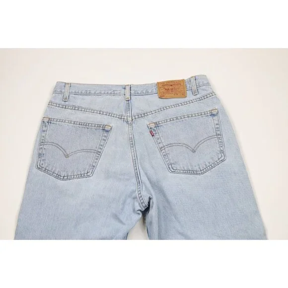 Vintage Y2K 2000 Levis 550 Mens 36x30 Distressed Relaxed Fit Denim Jeans USA